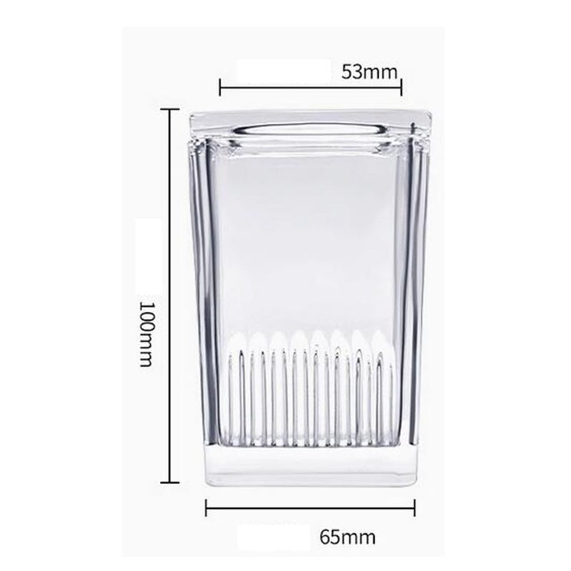 Dinglab Glass Coplin Jar with Lid,Microscope Slide Staining Kit for Lab,Slide Staining Trough,Lab Grade Staining Equipment, Microscope Accessories (9 Slides Capacity) - Image 2
